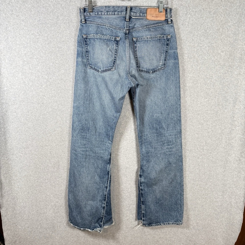 Moussy Vintage Mv Saint Charles Remake Flare Jeans In Blue Size 27 Womens - Picture 7 of 13